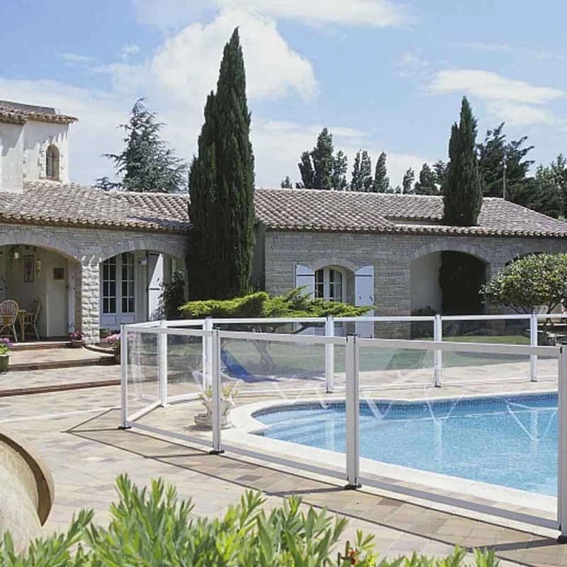 Barrière piscine en verre et aluminium Arcachon 2 mètres